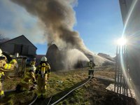 Großbrand in Großbuch 5